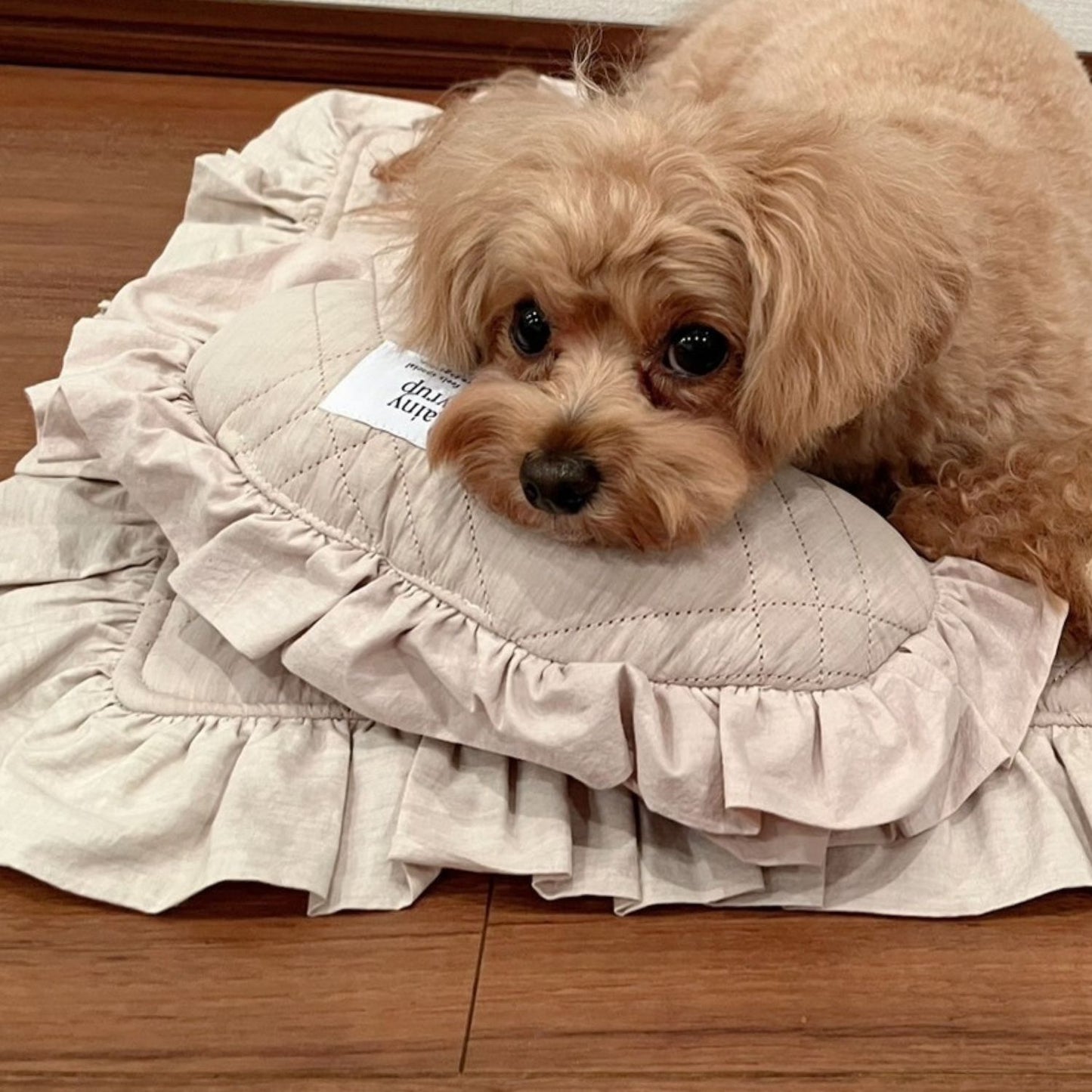 Rainy Syrup french frill pillow (あごおきクッション)