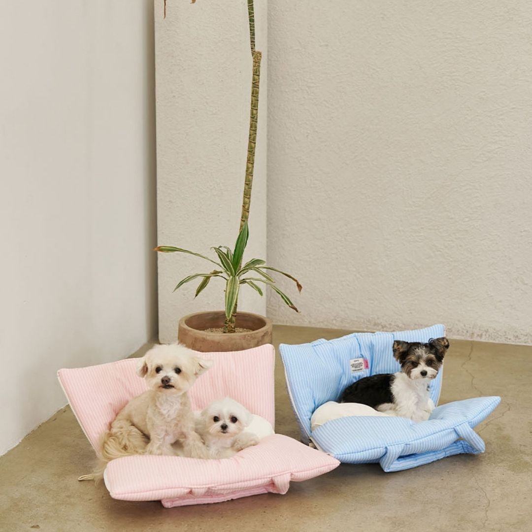 【予約】wide bag - stripe pink [APERTY]