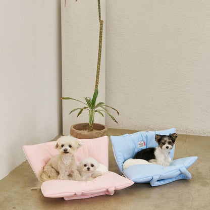 【予約】wide bag - stripe pink [APERTY]