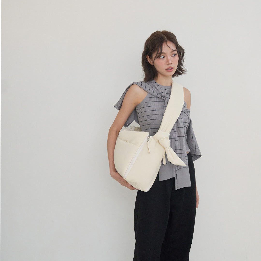 【予約】open bag - ivory [APERTY]