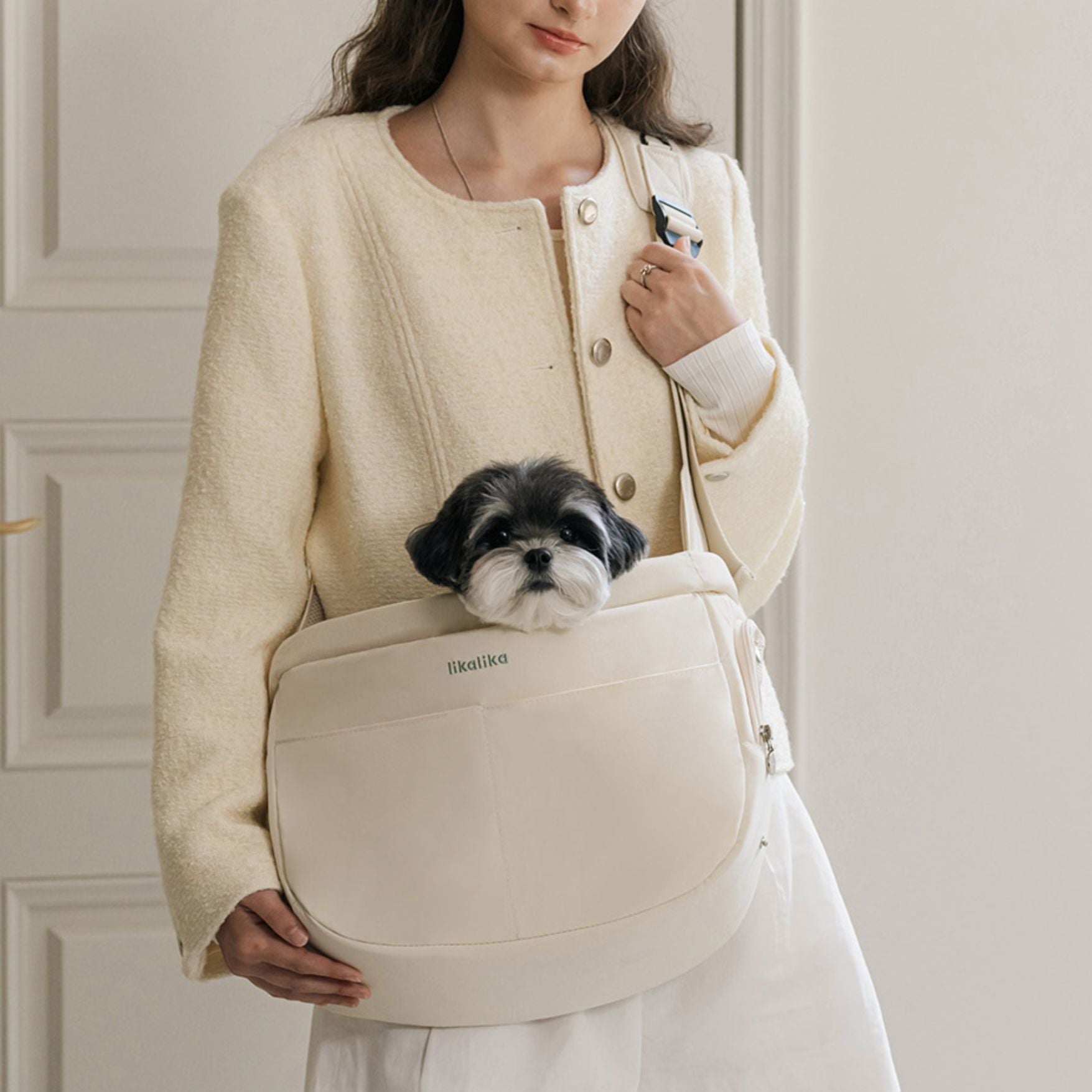 likalika リカリカ　half moon sling bag　L　スリング likalika 】half moon sling bag（2color） – Rainy Syrup
