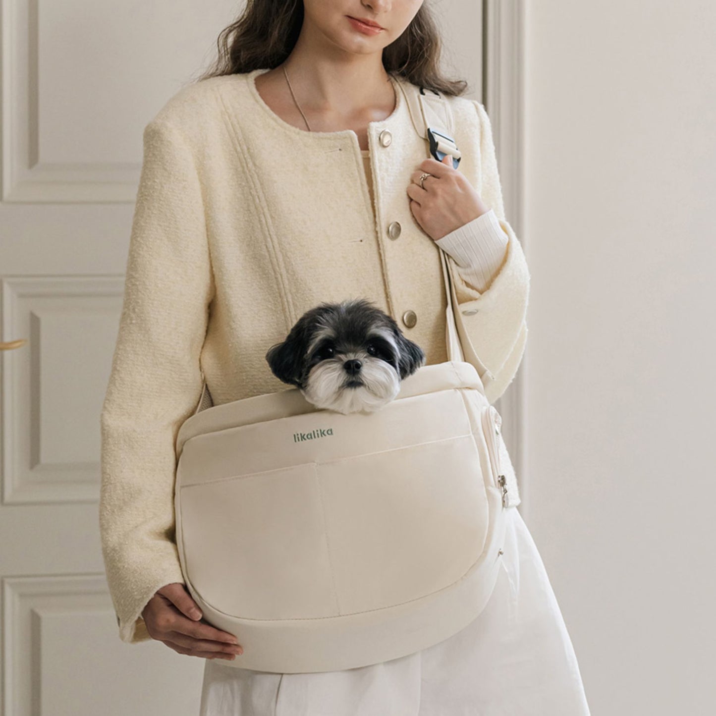 【 likalika 】half moon sling bag（2color）