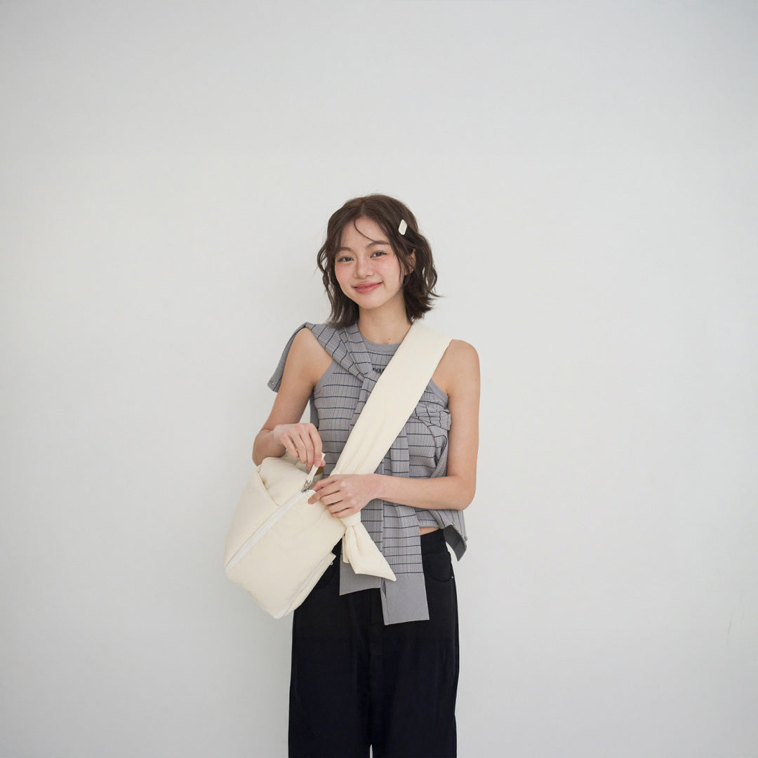 【予約】open bag - ivory [APERTY]