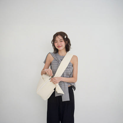 【予約】open bag - ivory [APERTY]