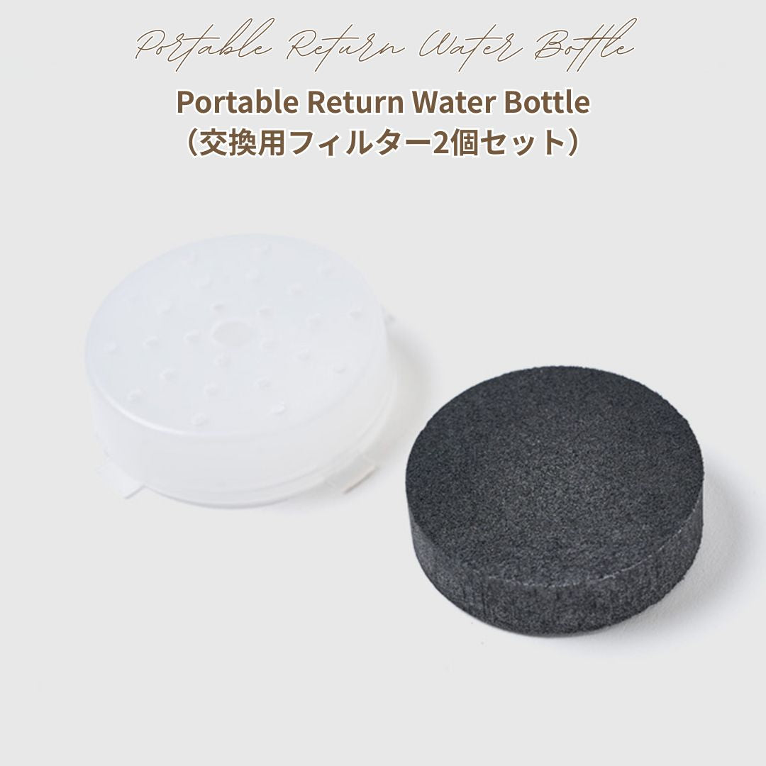 【 likalika 】Portable Return Water Bottle（交換用フィルター）2個セット