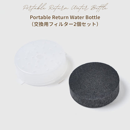 【 likalika 】Portable Return Water Bottle（交換用フィルター）2個セット