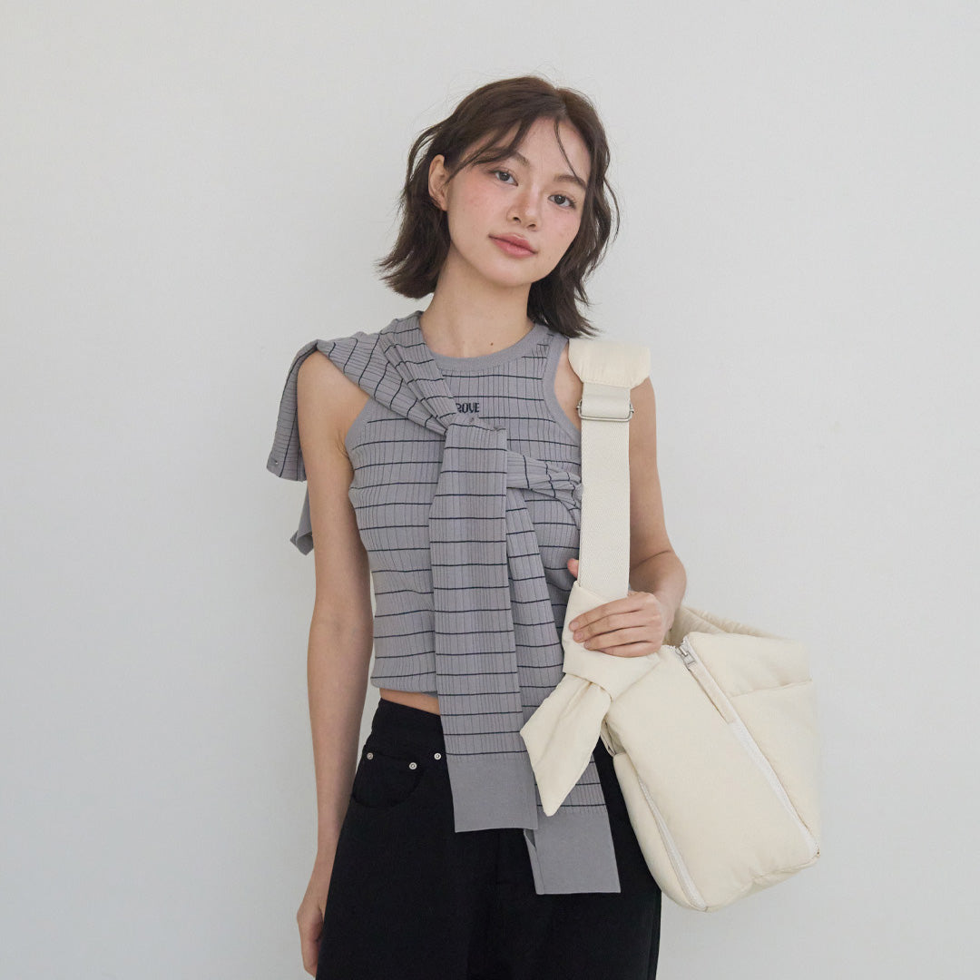 【予約】open bag - ivory [APERTY]