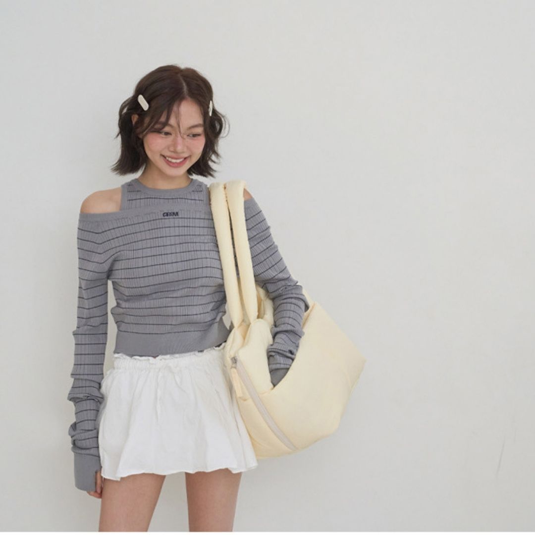 【予約】wide bag - yellow [APERTY]