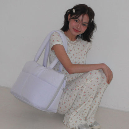 【予約】wide bag - purple [APERTY]