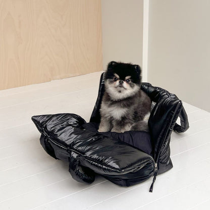 【予約】wide bag - glossy black [APERTY]