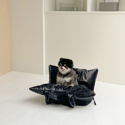 【予約】wide bag - glossy black [APERTY]