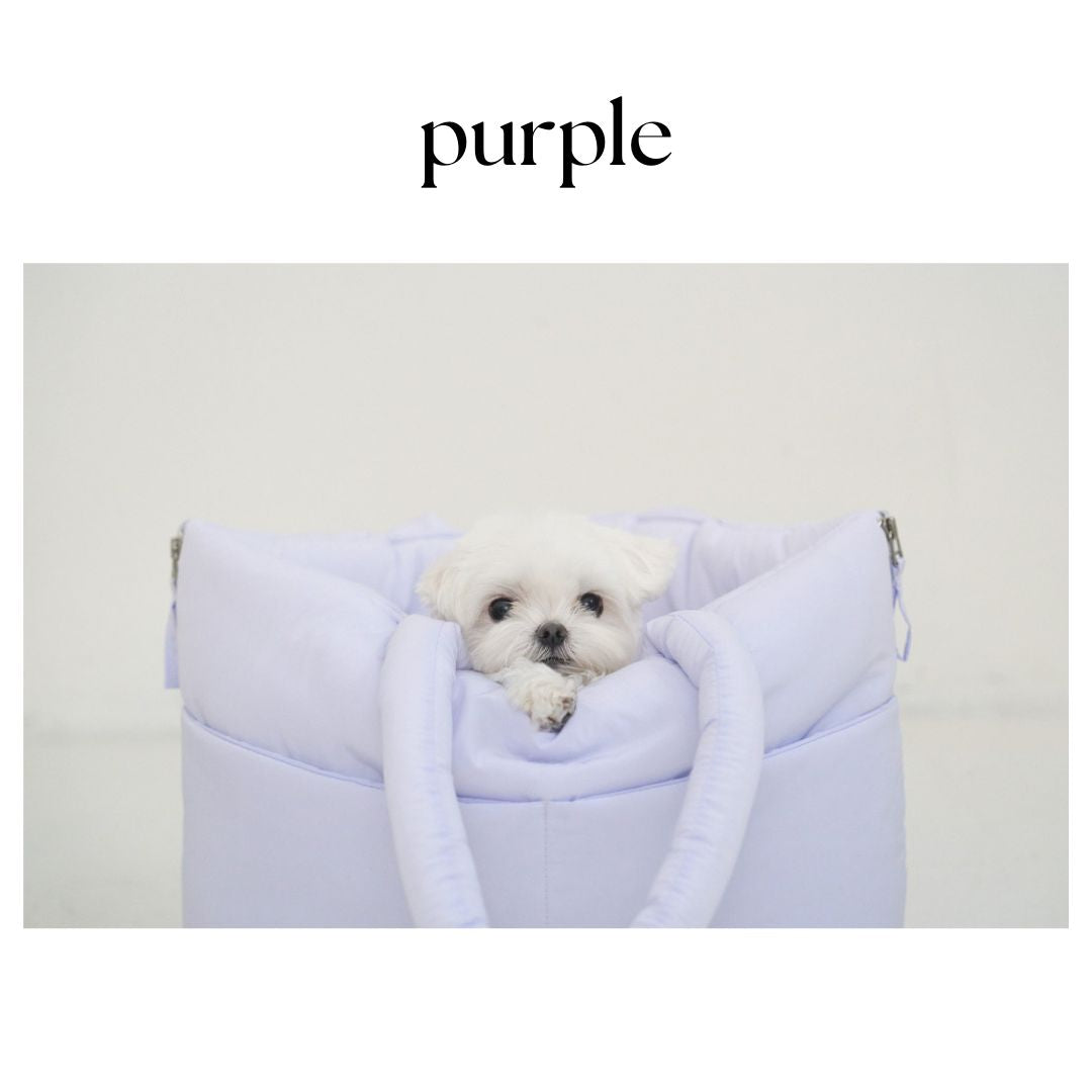 【予約】wide bag - purple [APERTY]