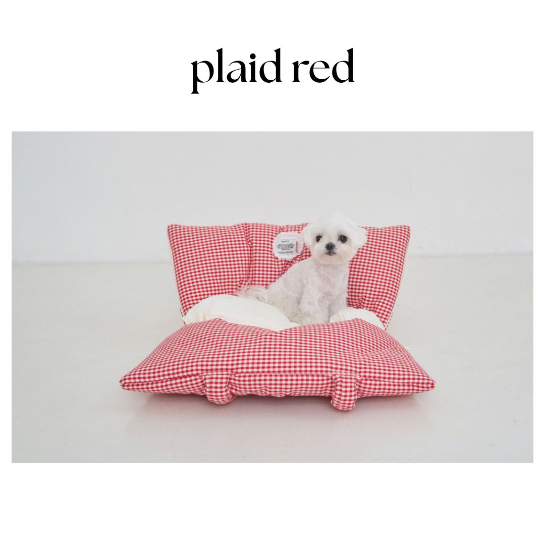 【予約】wide bag - plaid red [APERTY]