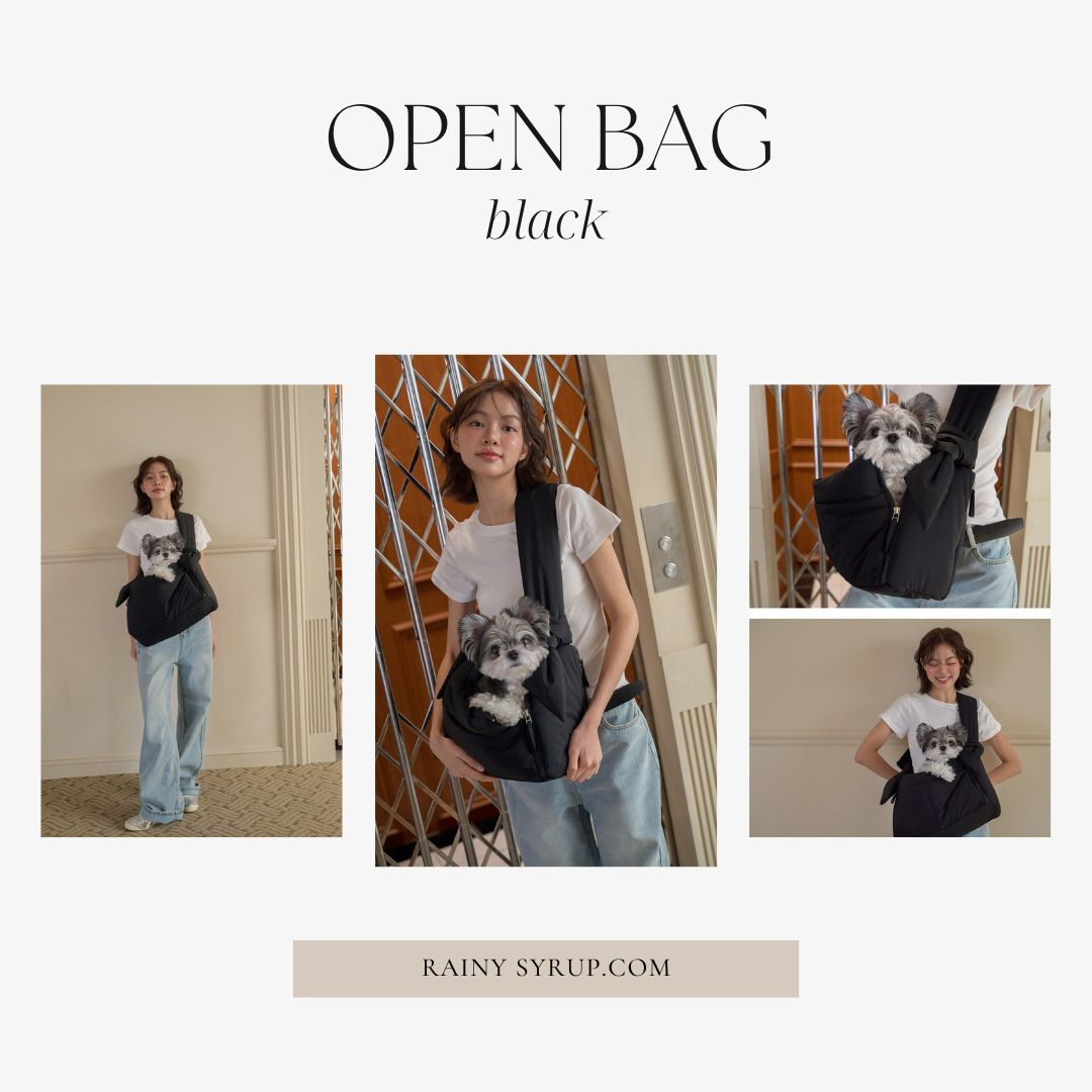 【予約】open bag - black [APERTY]