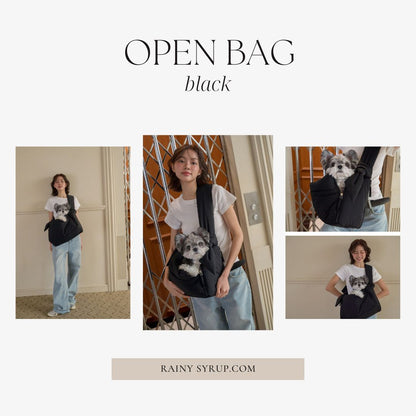 【予約】open bag - black [APERTY]