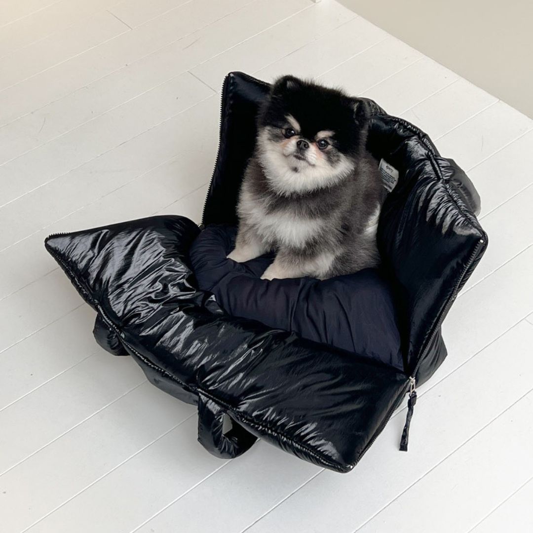 【予約】wide bag - glossy black [APERTY]