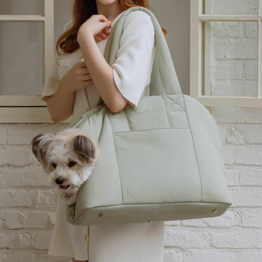 【 likalika 】ふわふわ Fluffy Carrier Bag （2color）