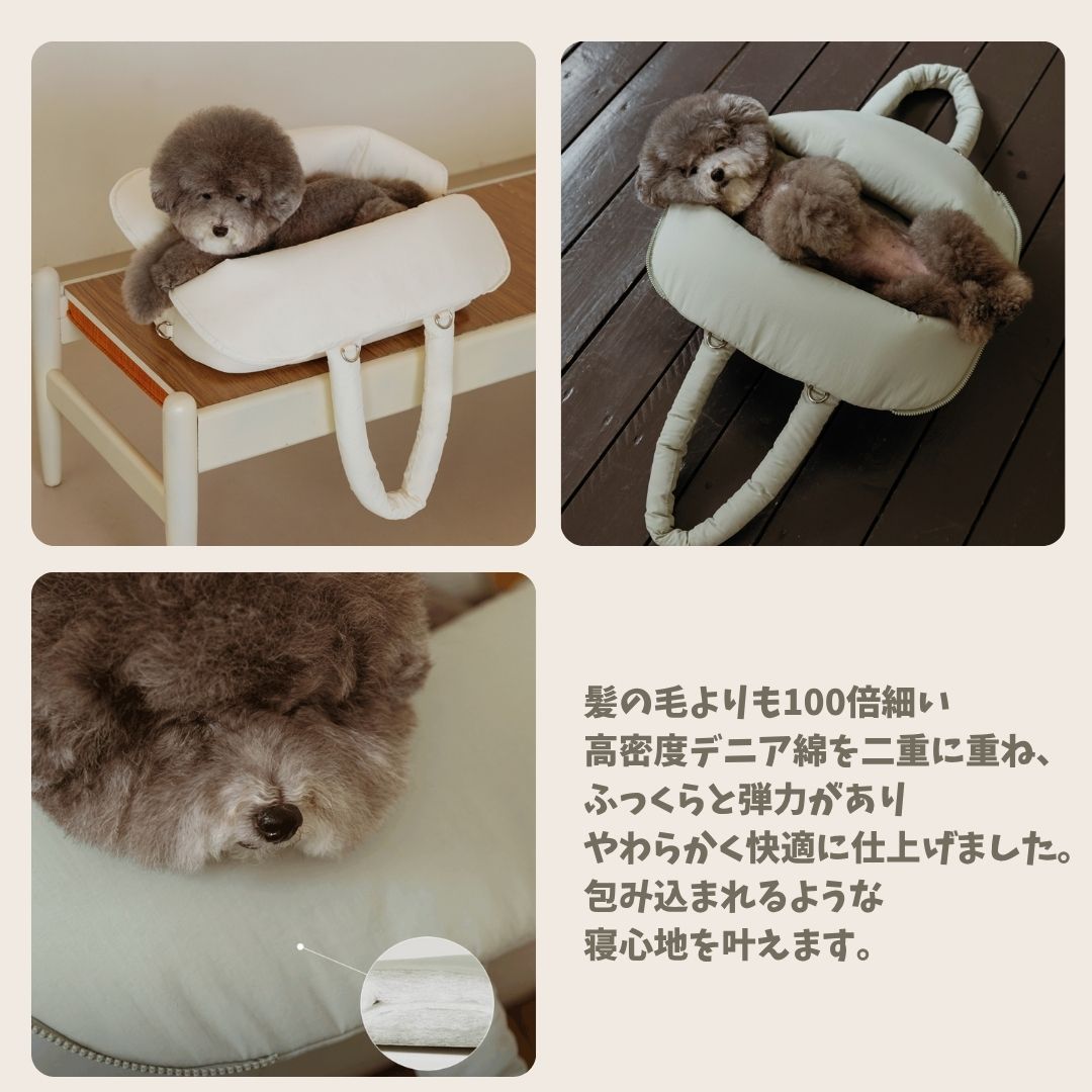 【 likalika 】ふわふわ Fluffy Carrier Bag （2color）