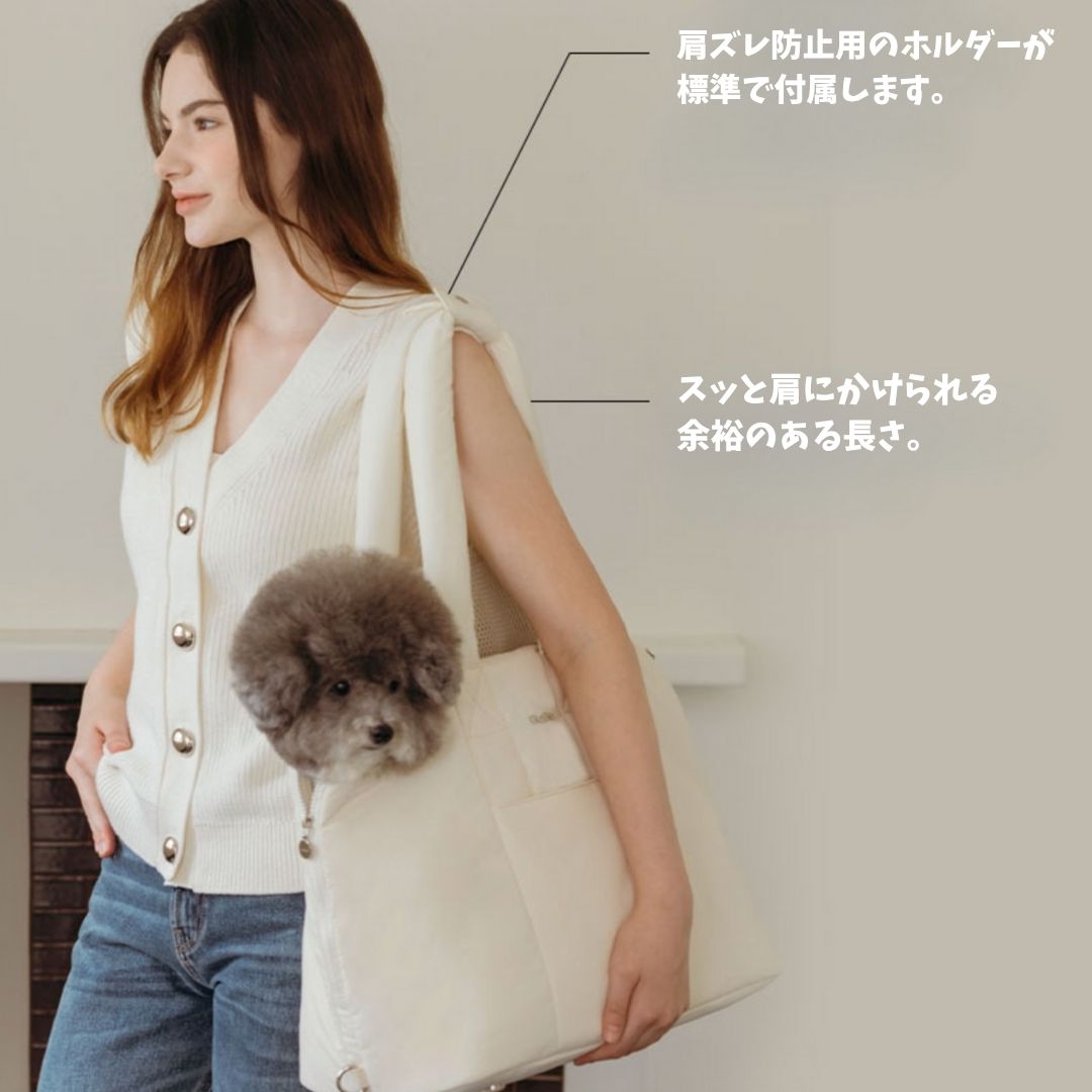 【 likalika 】ふわふわ Fluffy Carrier Bag （2color）