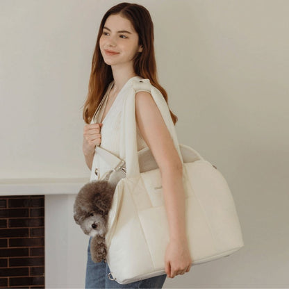 【 likalika 】ふわふわ Fluffy Carrier Bag （2color）