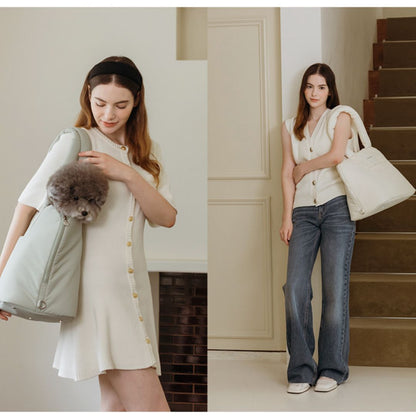 【 likalika 】ふわふわ Fluffy Carrier Bag （2color）