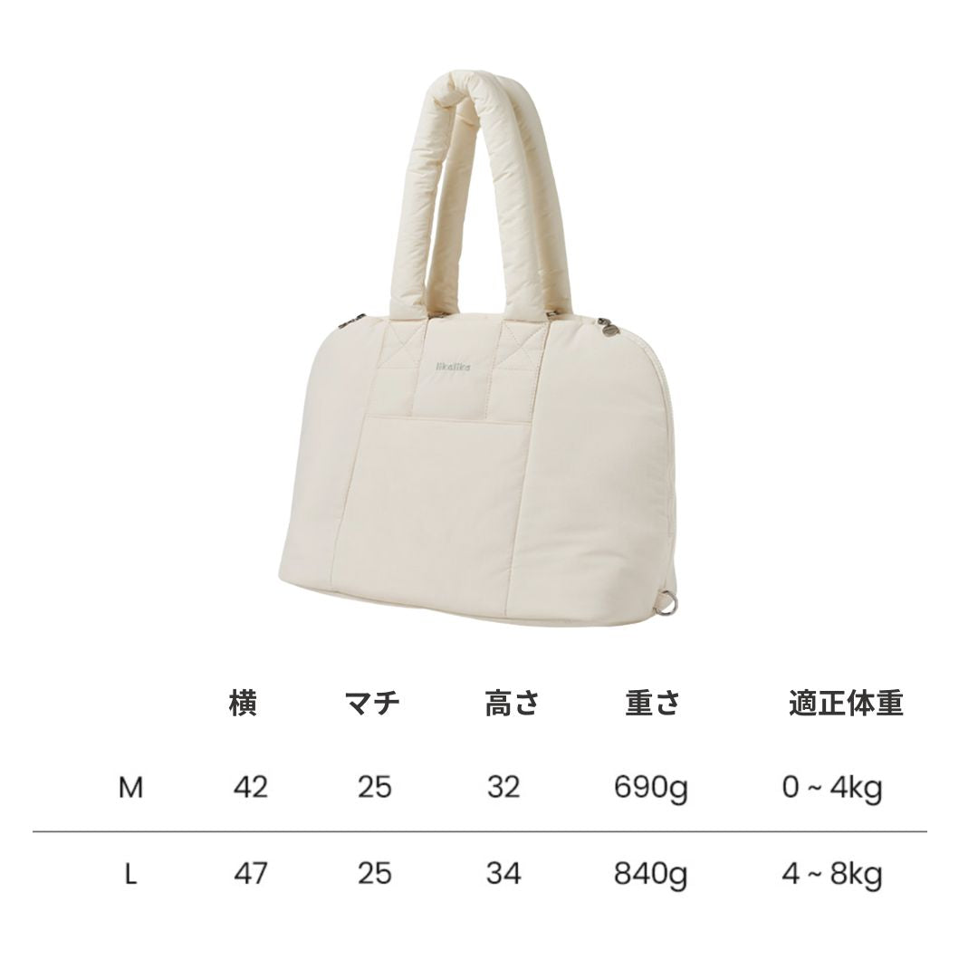 【 likalika 】ふわふわ Fluffy Carrier Bag （2color）