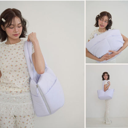 【予約】wide bag - purple [APERTY]