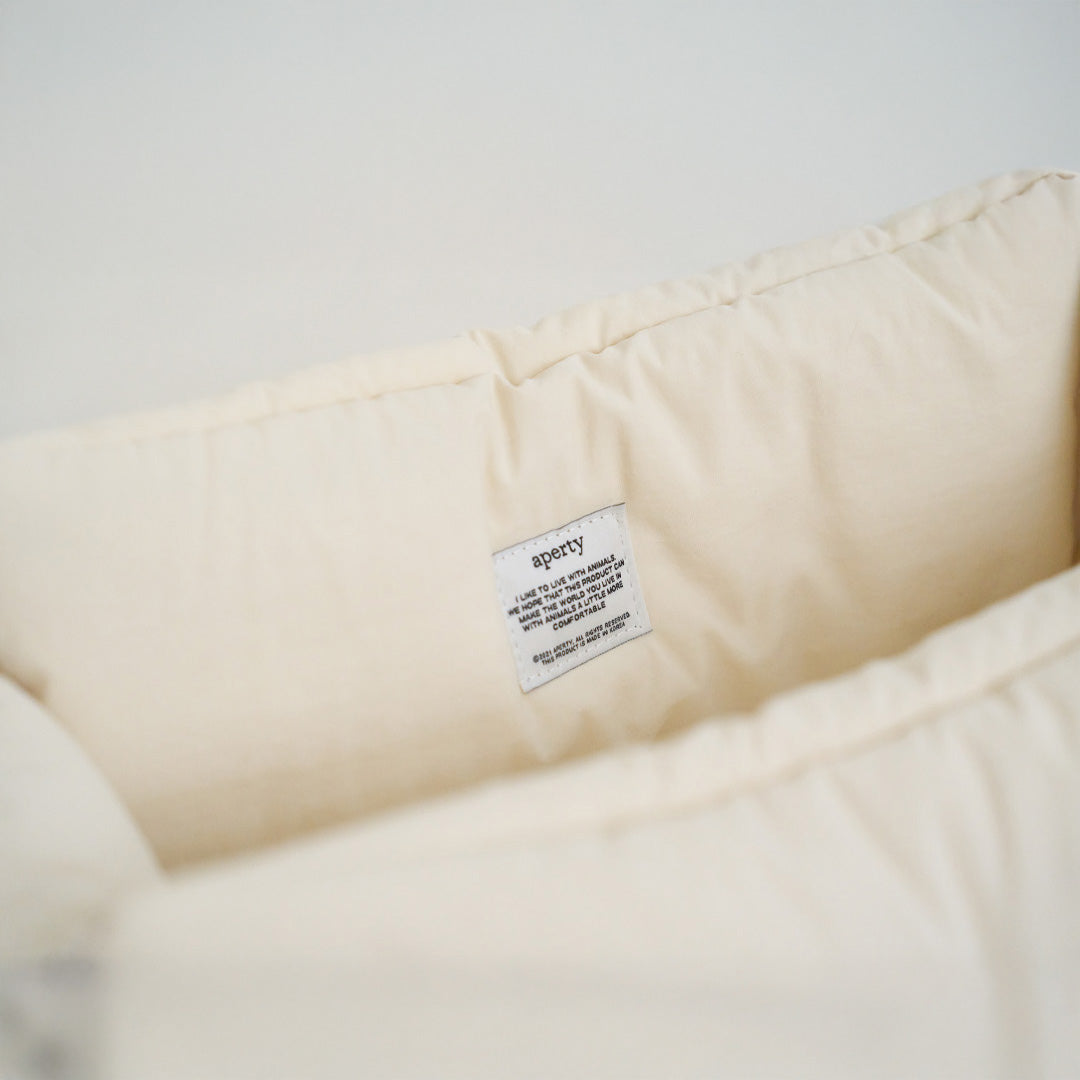 【予約】open bag - ivory [APERTY]
