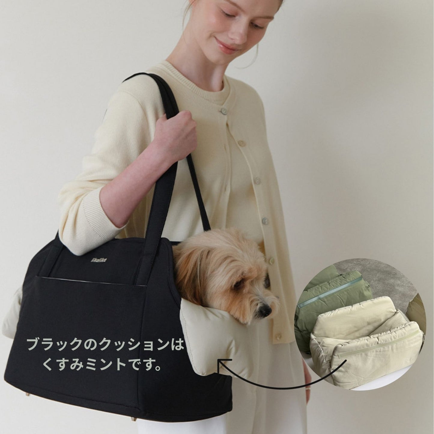 【 likalika 】cushion shoulder bag（3color）