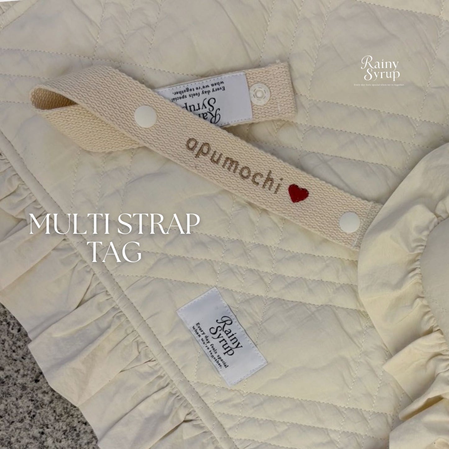 わんちゃん multi strap tag（名入れ可能）