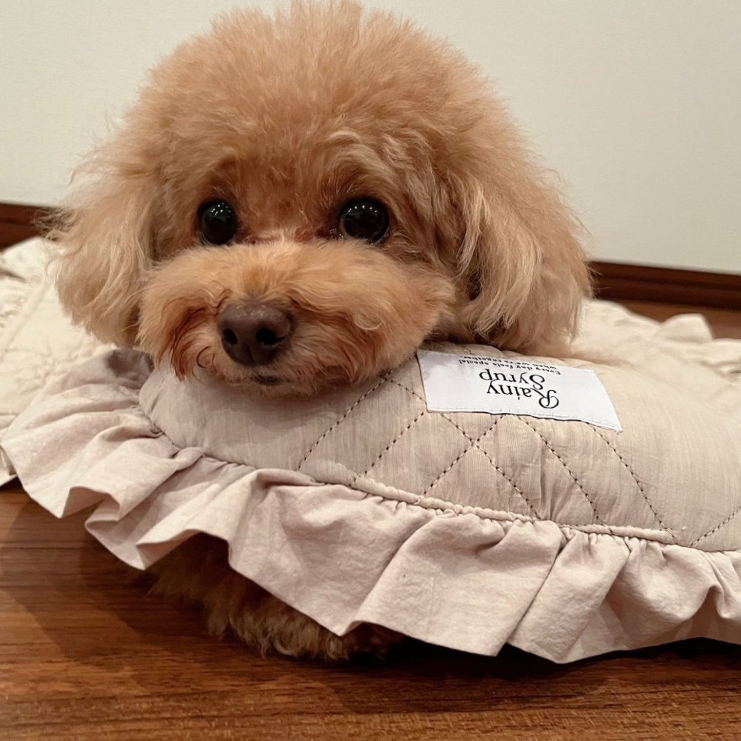 Rainy Syrup french frill pillow (あごおきクッション)